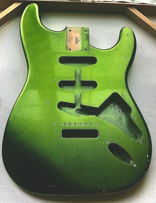 MJT Official Custom Vintage Nitro Guitar Body VTS Dark Sherwood Green Metallic