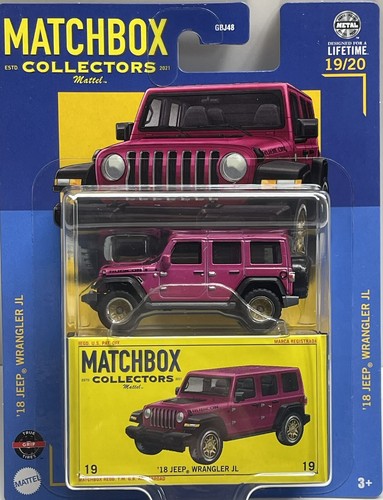 MATCHBOX COLLECTORS'18 JEEP WRANGLER JL 19/20 | eBay