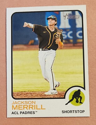 Jackson Merrill 2022 Topps Heritage Minor League Prospect Card #14