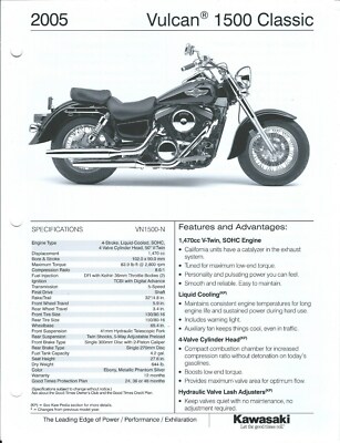 Motorcycle Data Sheet - Kawasaki - Vulcan 1500 Classic