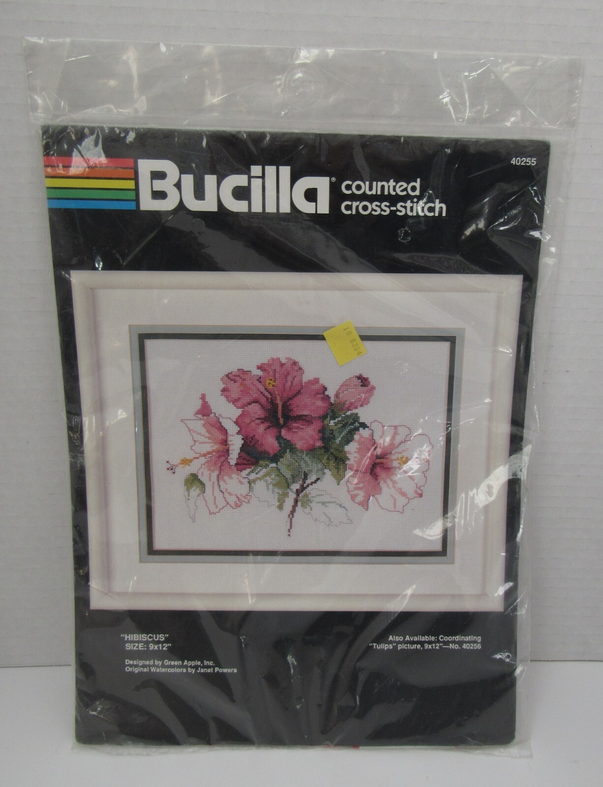Kit No. 40255 Hibiscus Brand Bucilla Counted Cross Stitch