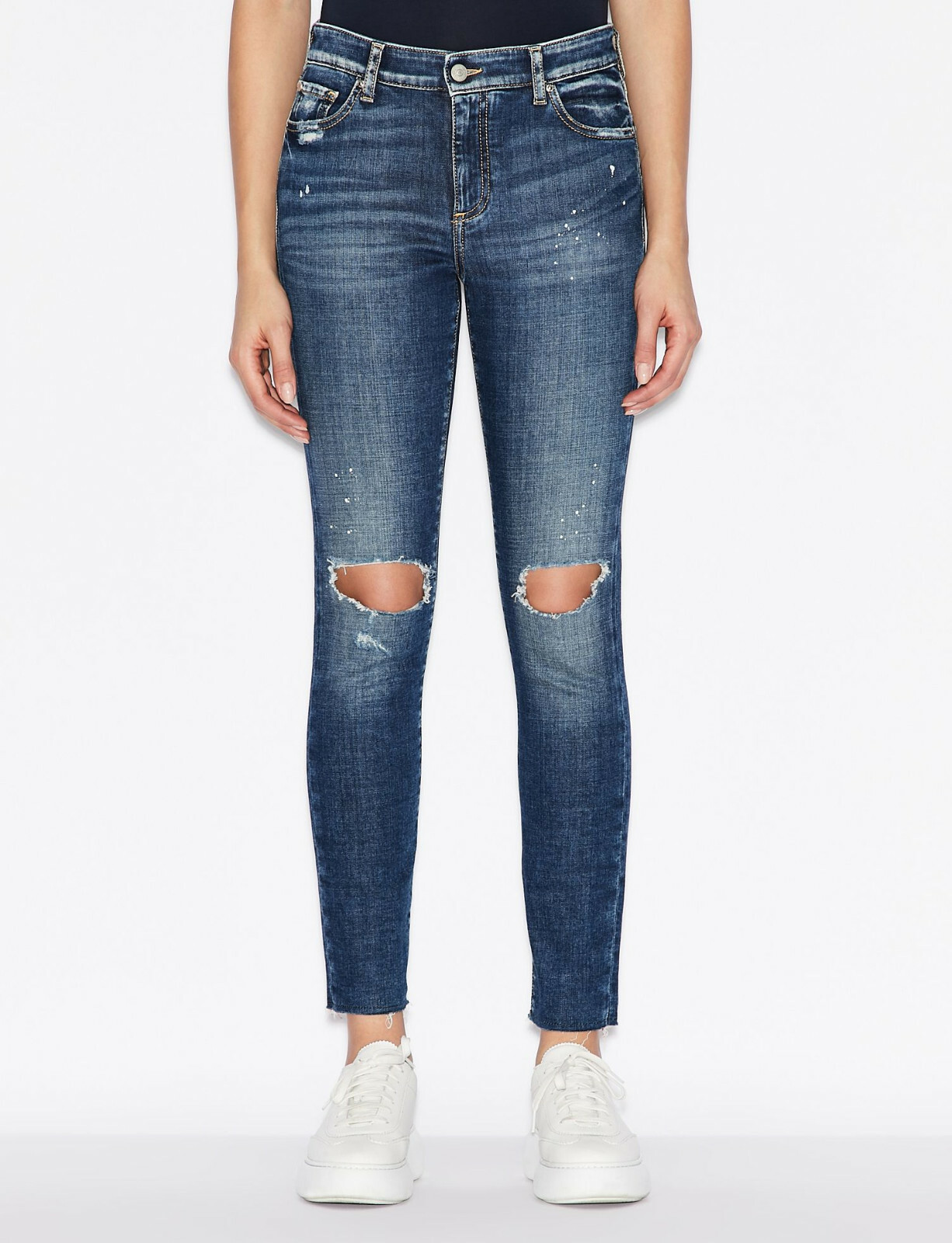 $140 Armani Exchange Women's, J10 Super Skinny Cropped Mid