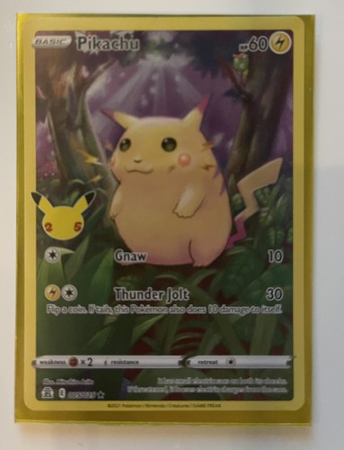 ポケモンカードゲーム 2021 POKEMON FAT PIKACHU PSA10 Pokemon Card PSA 10 Pikachu Celebrations Holo - EXCELLENT