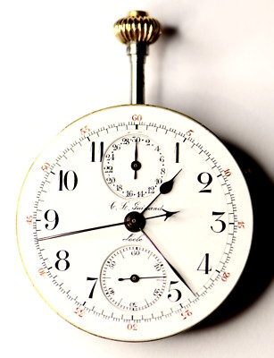 C.L. Guinand Split Seconds Chronograph Rattrapante 30min reg 42MM 1905