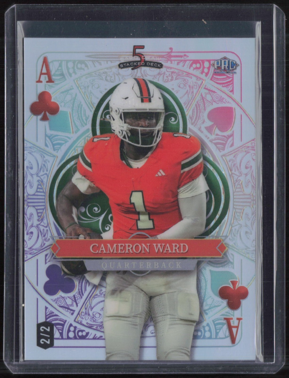 2024 Wild Card 5 Card Draw Stacked Deck Cameron Cam Ward 2/2 RC Rookie