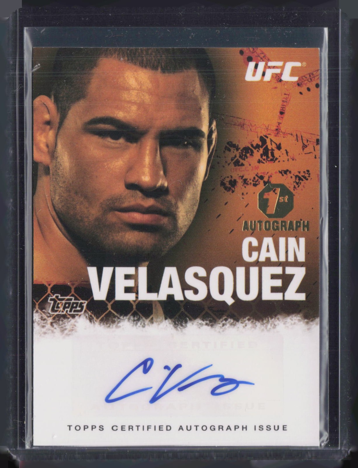 2010 Topps UFC 1st Autograph Cain Velasquez RC Auto Autograph