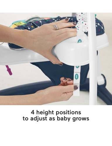 Fisher Price Baby Bouncer SpaceSaver Jumperoo Musical Activity Center Toys Space