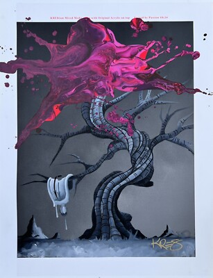 Forged By Passion Authentic Mixed Media On Canvas Painting By Kre8