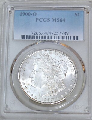 1900 O Morgan Silver Dollar PCGS MS64 Bright & Frosty Just Graded #J475B