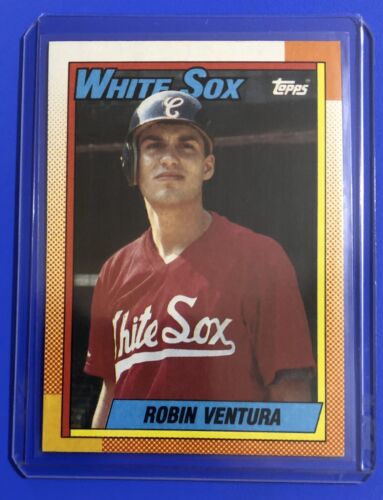 Robin Ventura Rookie Card 1990 Topps #121 Chicago White Sox Baseball RC. rookie card picture