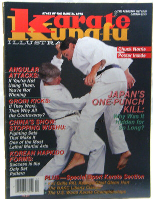 Karate Kung Fu Illustrated February 1987 Angular Attacks Groin Kicks Hapkido X2