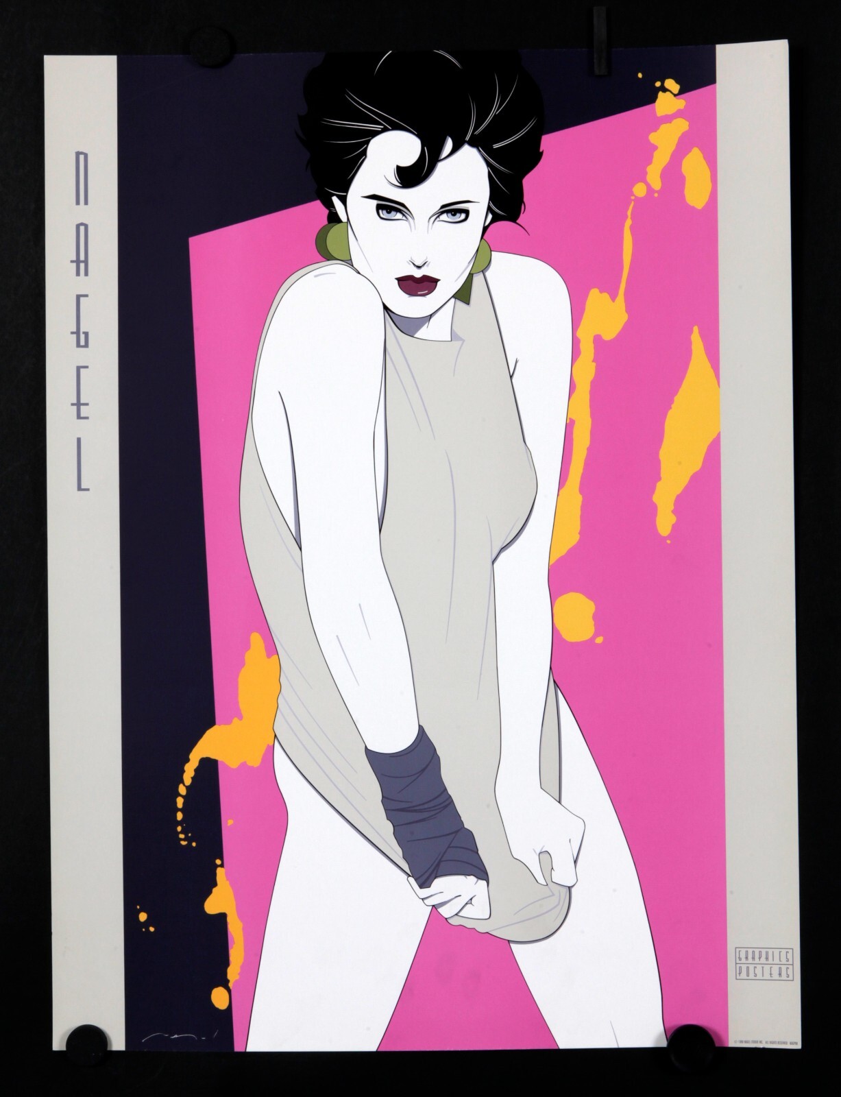 PATRICK NAGEL リトグラフポスター 1980's ヴィンテージ Patrick Nagel 額入り ポスター