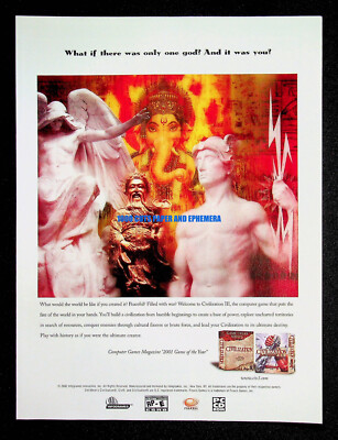 Civilization III Infogrames Firaxis 2002 PC Game Print Magazine Ad Poster ADVERT