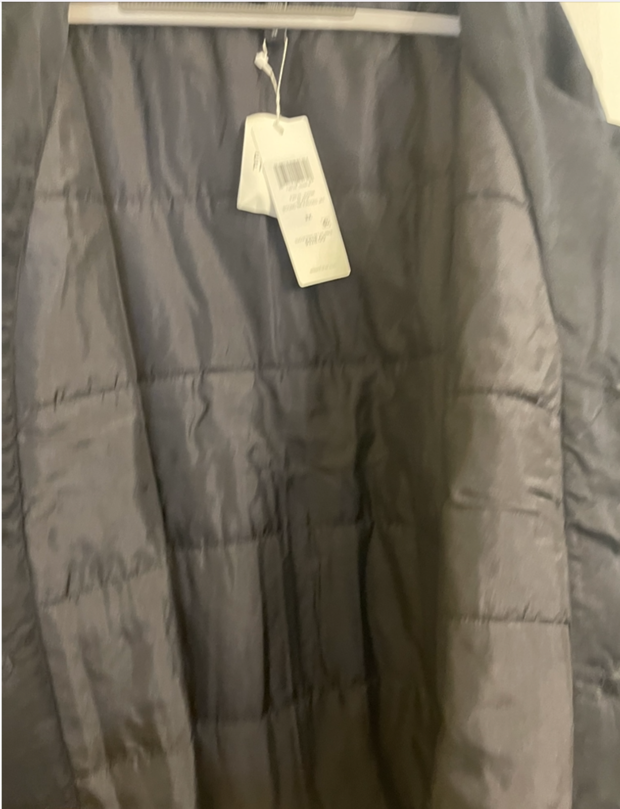 Pre-owned Eileen Fisher $328  Black Round Neck Padded Jacket L Xl 1x 3x 2x