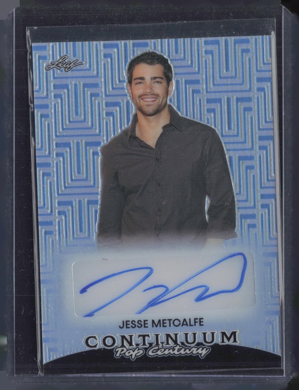 2023 Leaf Pop Century Continuum Blue Jesse Metcalfe 9/25 Auto Autograph