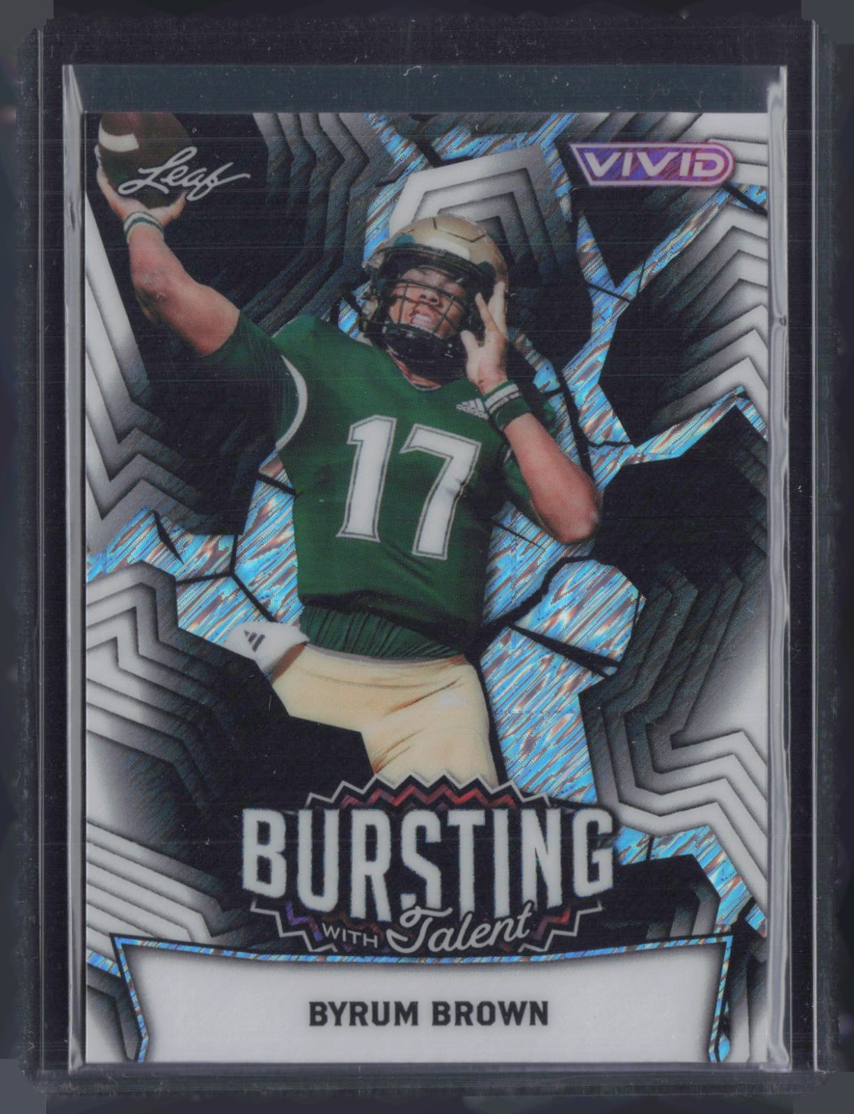 2025 Leaf Vivid Bursting With Talent Shimmer Black Byrum Brown 1/1