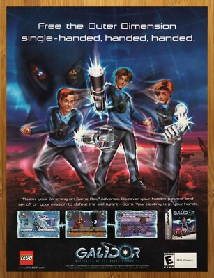 2002 Galidor GBA Game Boy Advance Print Ad/Poster LEGO Official Video Game Art