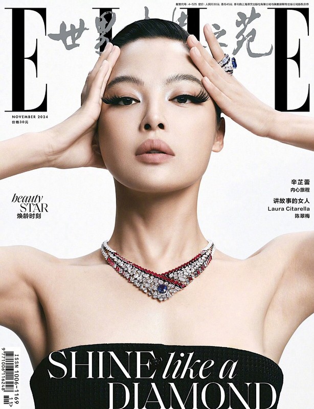 Brand New Elle CHINA November 2024 Magazine featuring Xin
