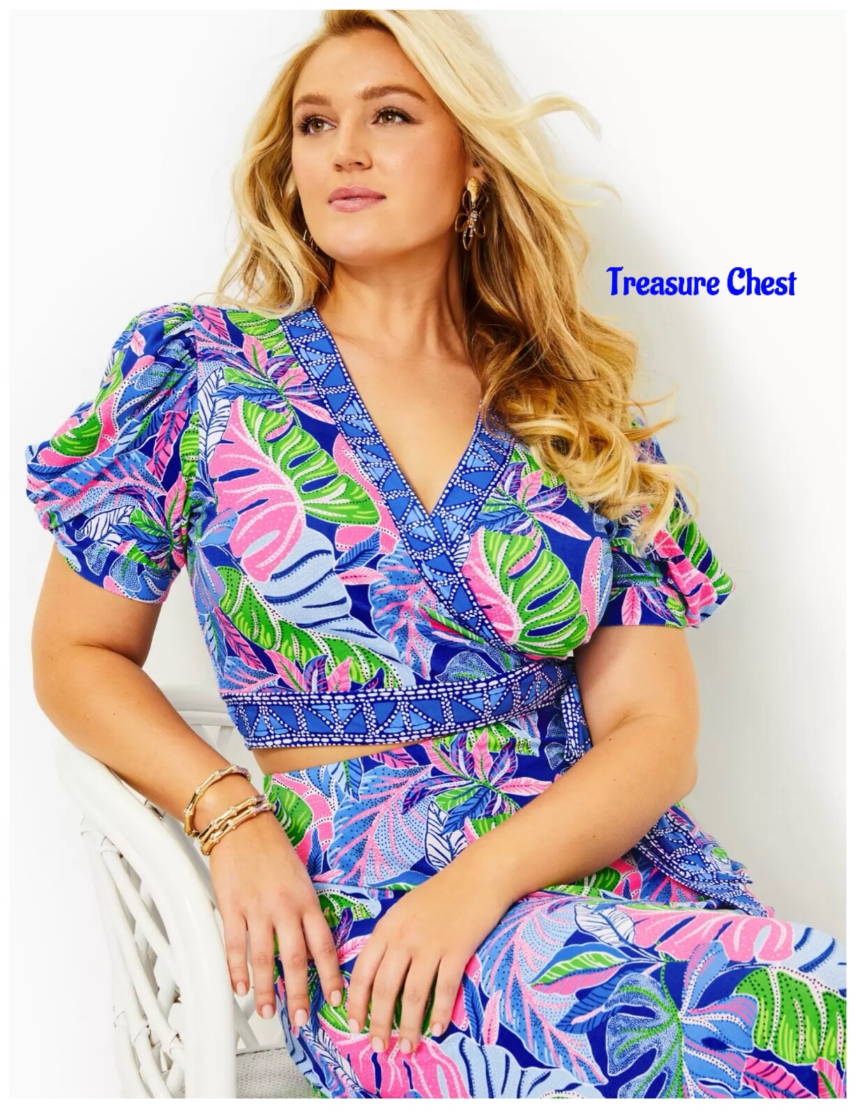 Pre-owned Lilly Pulitzer Sailynn Maxi Set Beleaf In Yourself $258 Size Xl In Multicolor