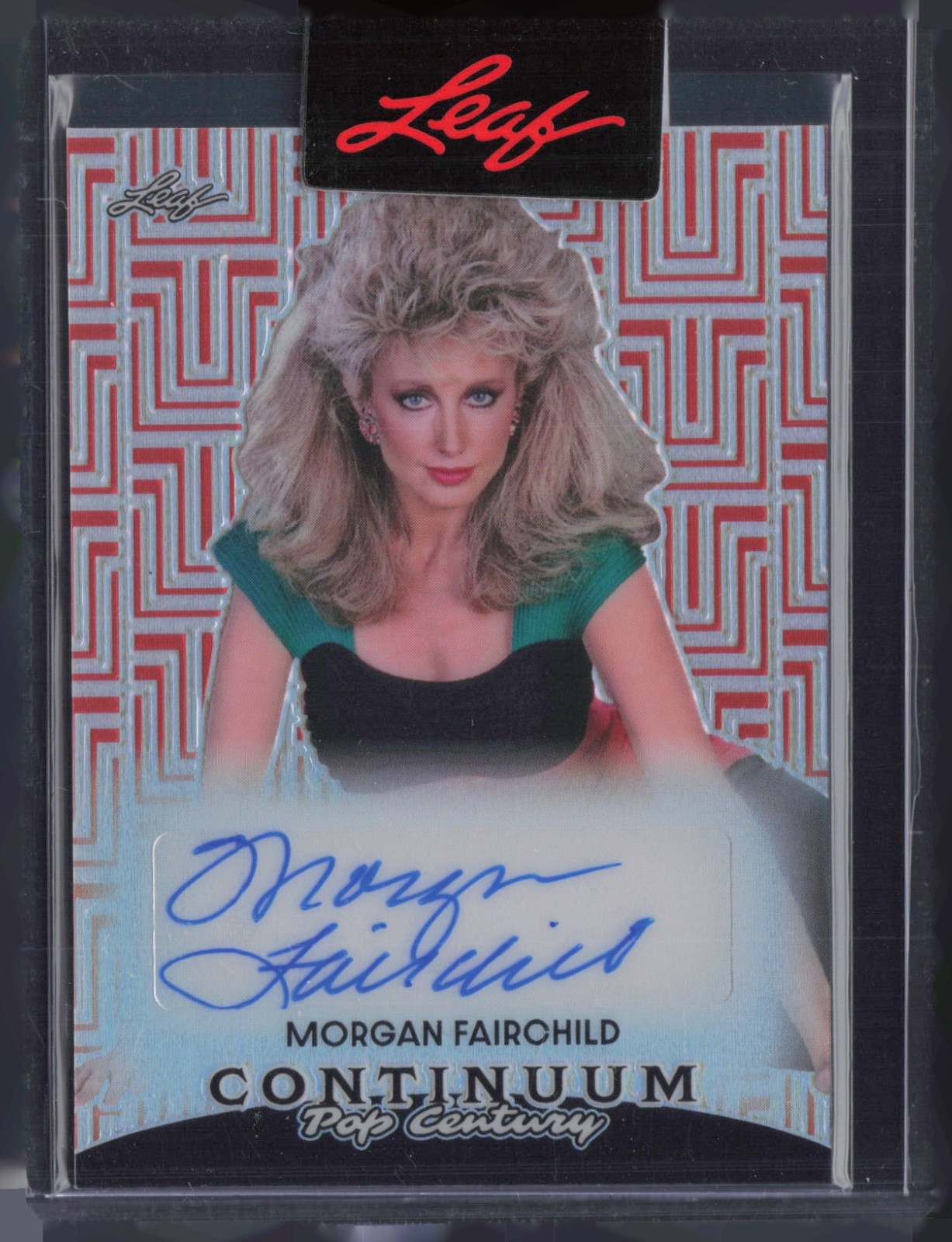 2023 Leaf Pop Century Continuum Red Morgan Fairchild Auto Autograph 11/49