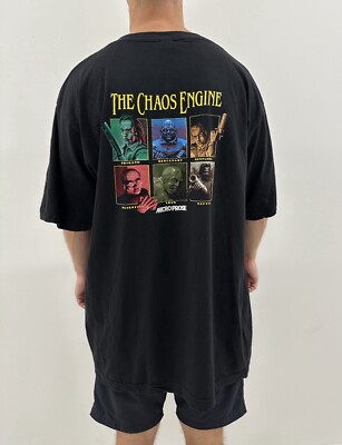 Vintage 1990s The Chaos Engine The Bitmap Brothers Video Game Promo T-Shirt Tee