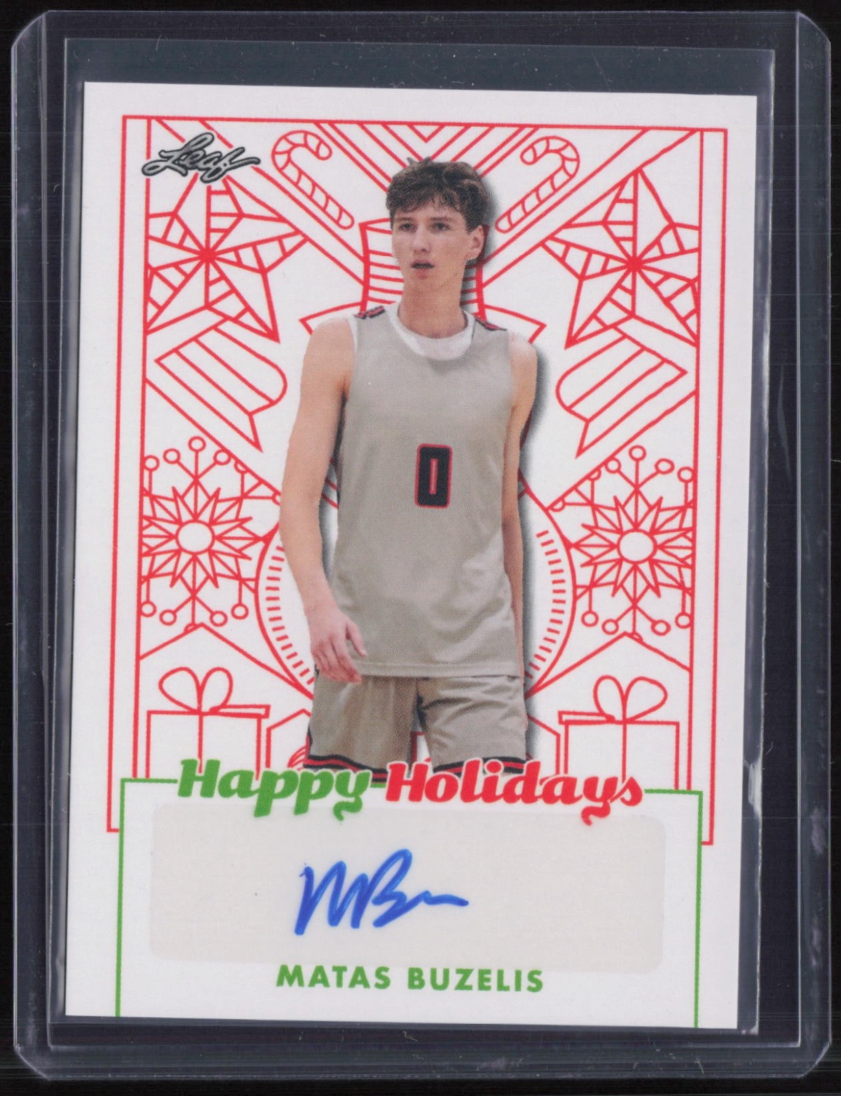 2023 Leaf Happy Holidays Mark Buzelis Auto Autograph RC Rookie