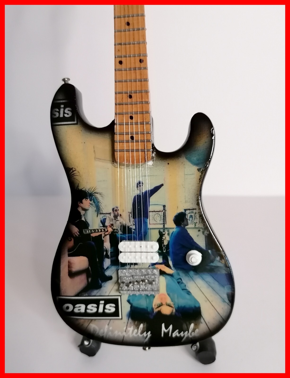 Oasis Miniature Guitar! Liam Gallagher Noel Definitely Maybe