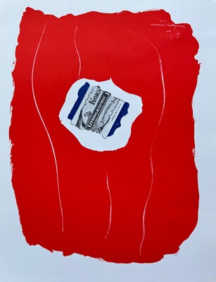 ROBERT MOTHERWELL 1973 Tricolor Original Lithograph XXieme Siecle Mourlot Paris