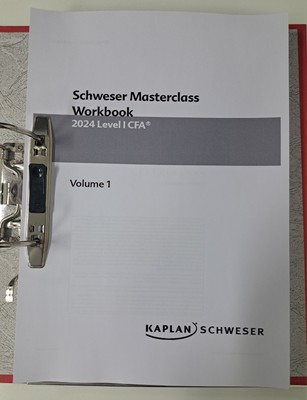 Kaplan Schweser Masterclass Workbook CFA Lv1 2024 (Full Syllabus, Compact, Core)