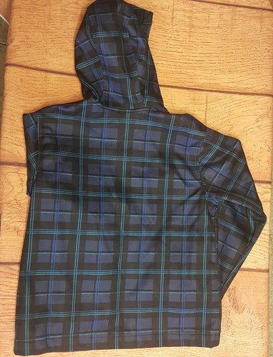 Pacific Trail Kids Boy's Royal Blue Plaid Insulated Hooded Jacket Sz Med
