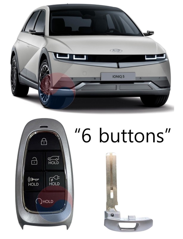 ClÃ© Intelligente Fob D'Origine (6 Boutons) 95440gi020 Pour Hyundai Ioniq 5 21...