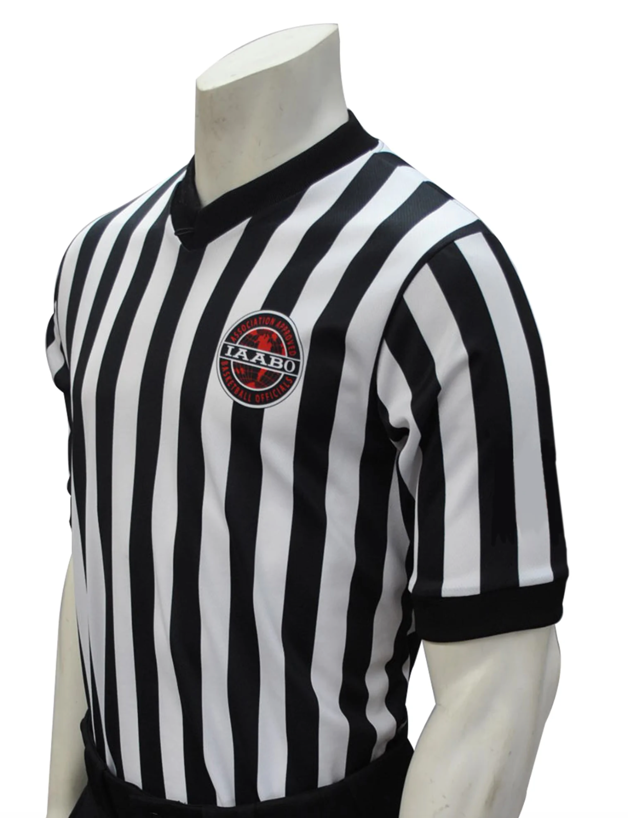 Смитти | I200 | Официальная мужская баскетбольная рубашка судьи IAABO | Черный Белый 1 