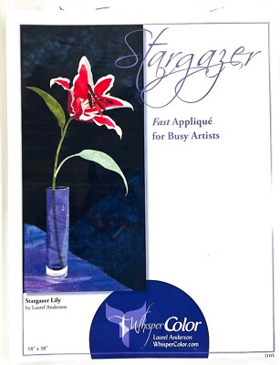 Stargazer Lily Fast Applique For Busy Artist Whisper Color By Laurel Anderson