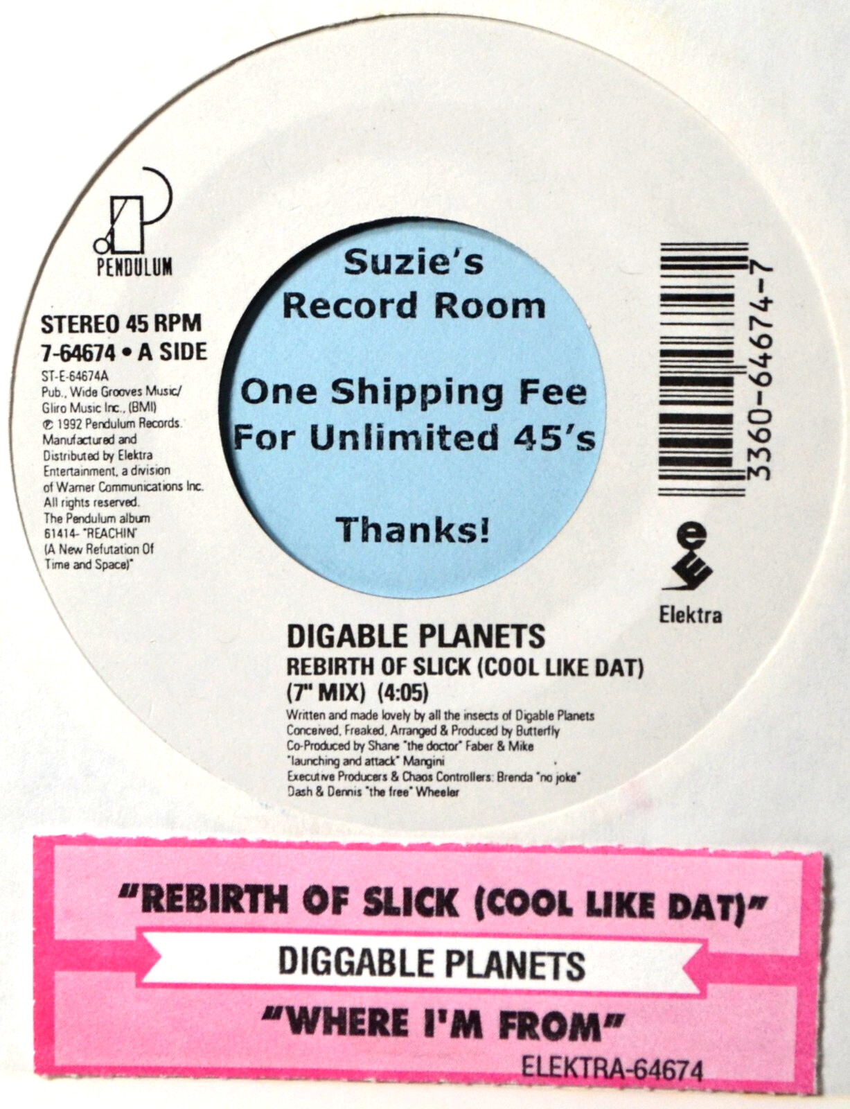 Digable Planets Rebirth of Slick Cool Like Dat #C Jukebox EX