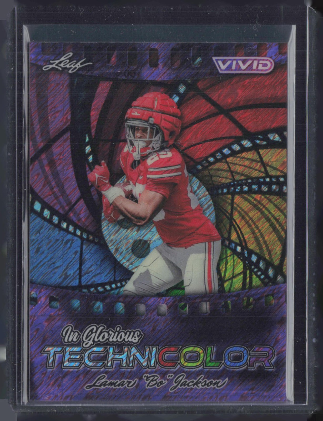 2025 Leaf Vivid In Glorious Technicolor Shimmer Purple Lamar Bo Jackson 1/1