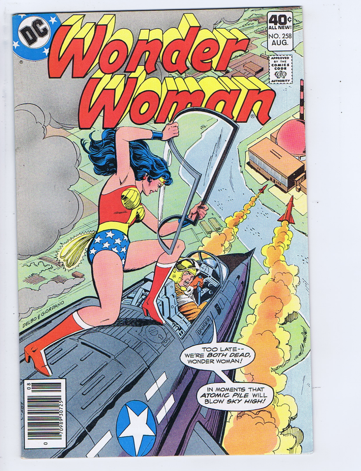 Wonder Woman #258 DC 1979 The Long Grey Line  of Death