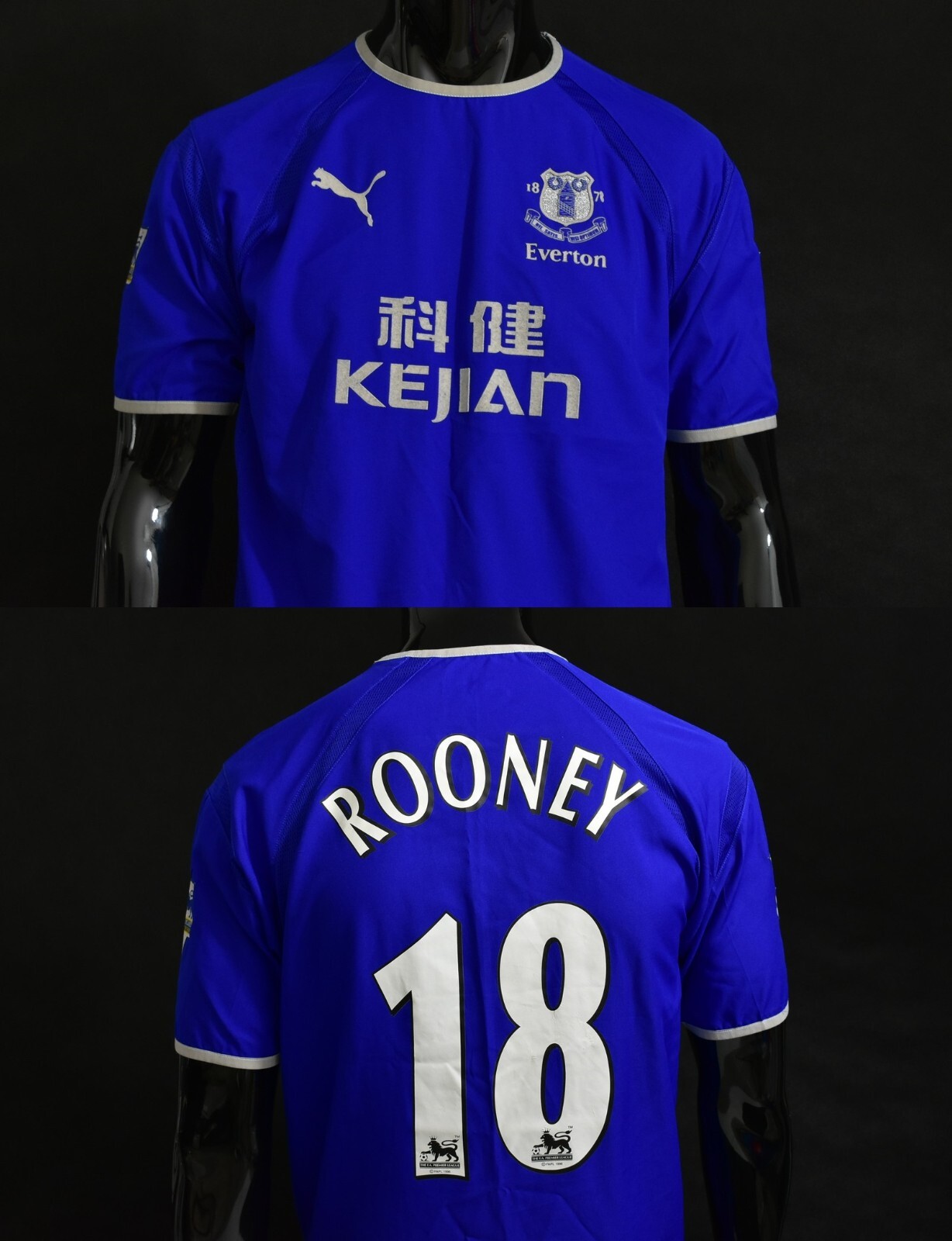Puma Everton kejian Tシャツ Retro Everton KEJIAN Puma Longsleeve away jersey 1996 ECCO2K