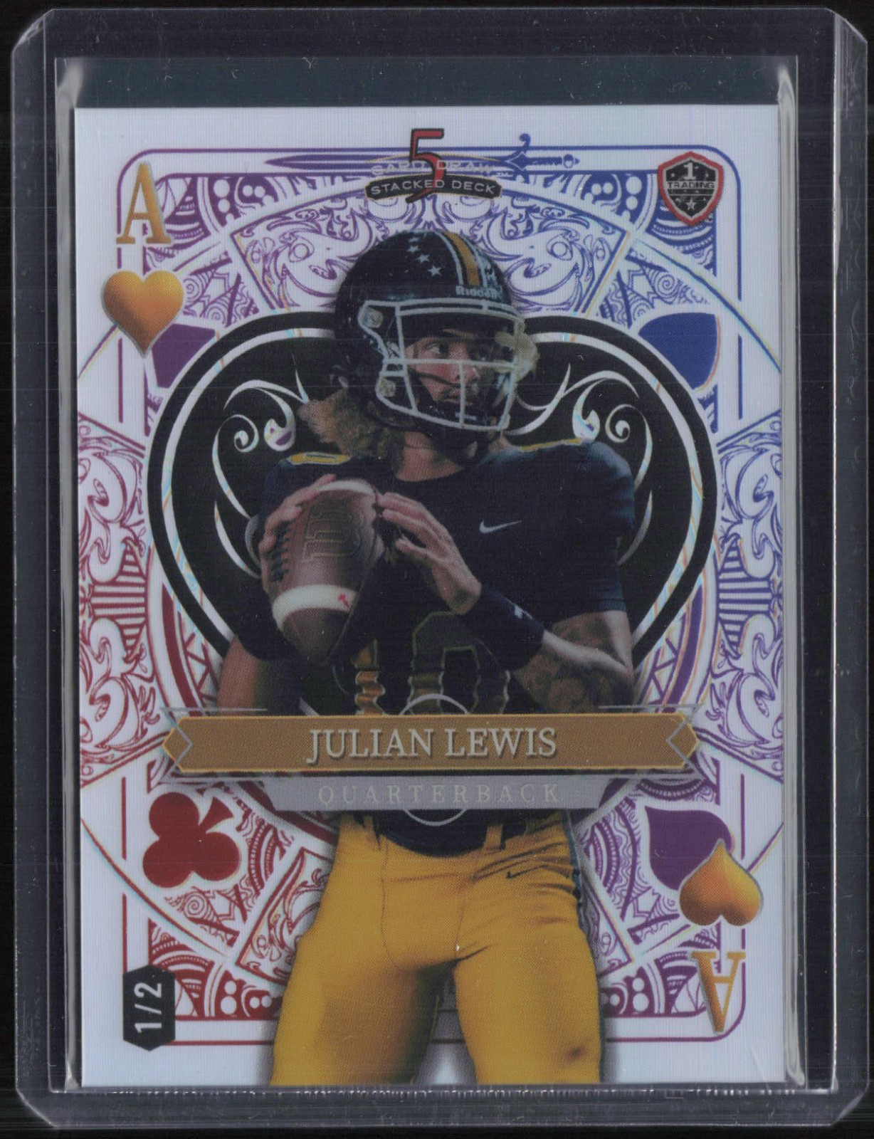 2024 Wild Card 5 Card Draw Stacked Deck Julian Ju Ju Lewis 1/2