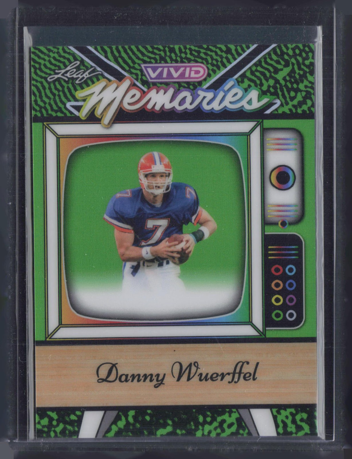 2025 Leaf Vivid Memories Prismatic Green Danny Wuerffel 1/1
