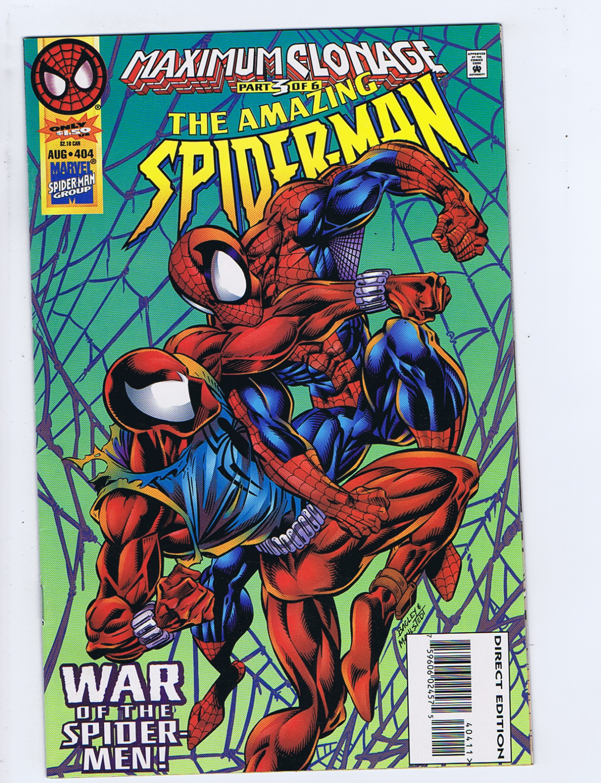 Amazing Spider-Man #404 Marvel 1995 Maximum Clonage, Part 3