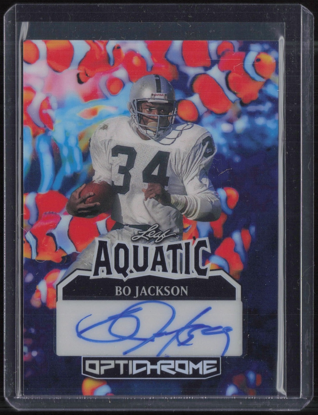 2025 Leaf Optichrome Aquatic Clownfish Bo Jackson 1/1 Auto Autograph