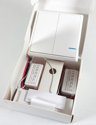 Thinkbee Kabelloser Lichtschalter u. Empfänger-Set, Fernbedienung kein Verkabeln