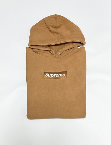 Supreme box logo hoodie Khaki L | eBay