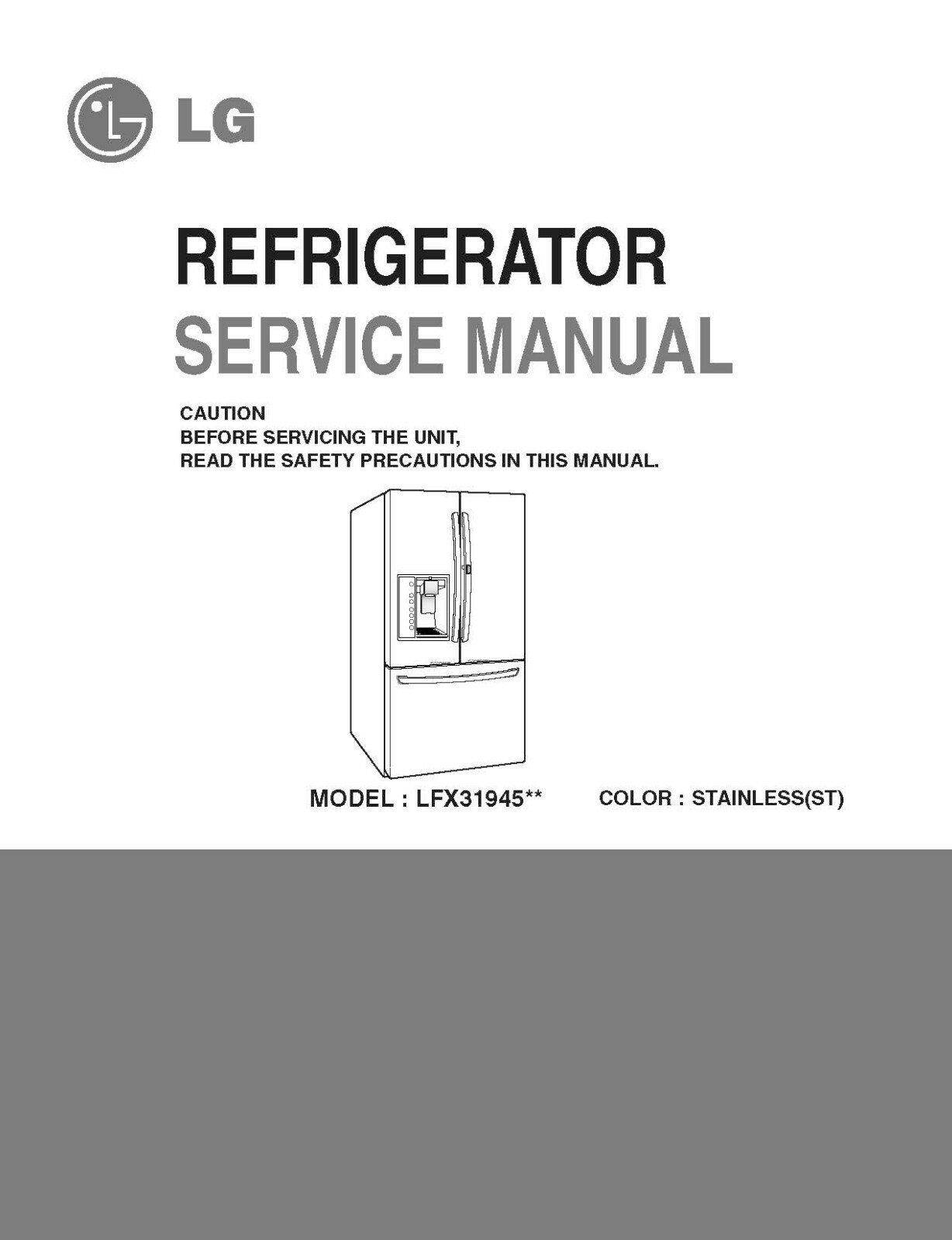 Refrigerator Repair Manual Pdf