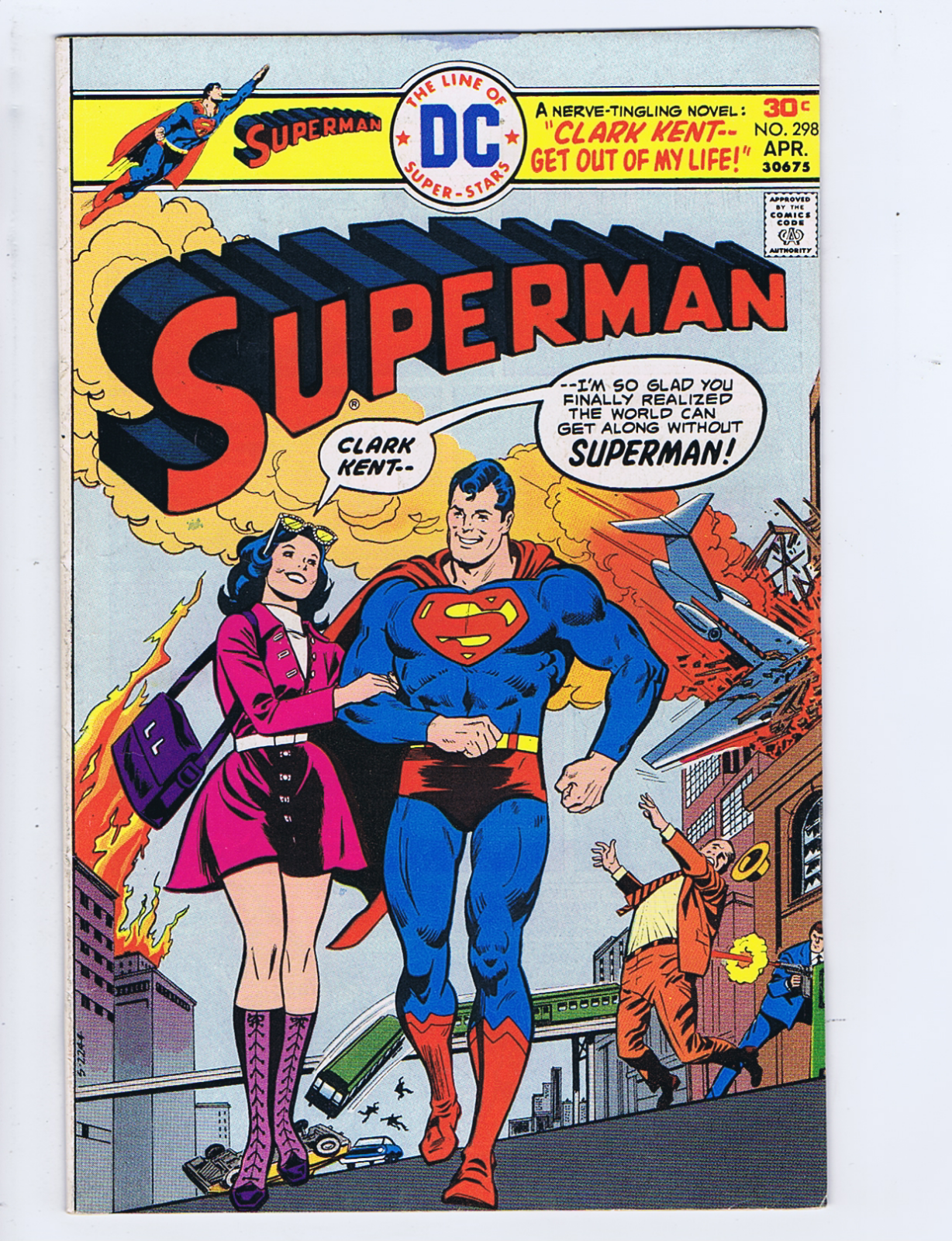 Superman #298 DC Pub 1976 Clark Kent, Get Out of My Life! | eBay