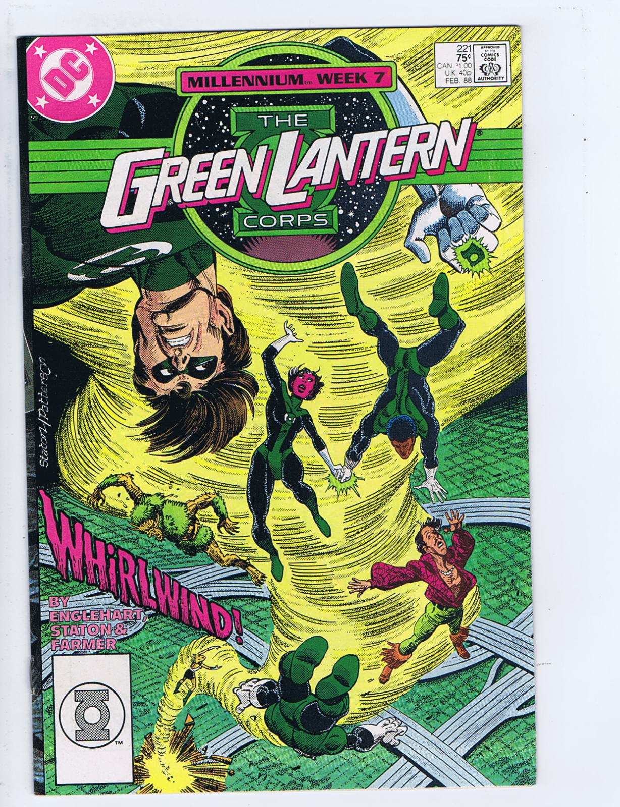 Green Lantern Corps #221 DC 1988 '' Whirlwind ! '' | eBay