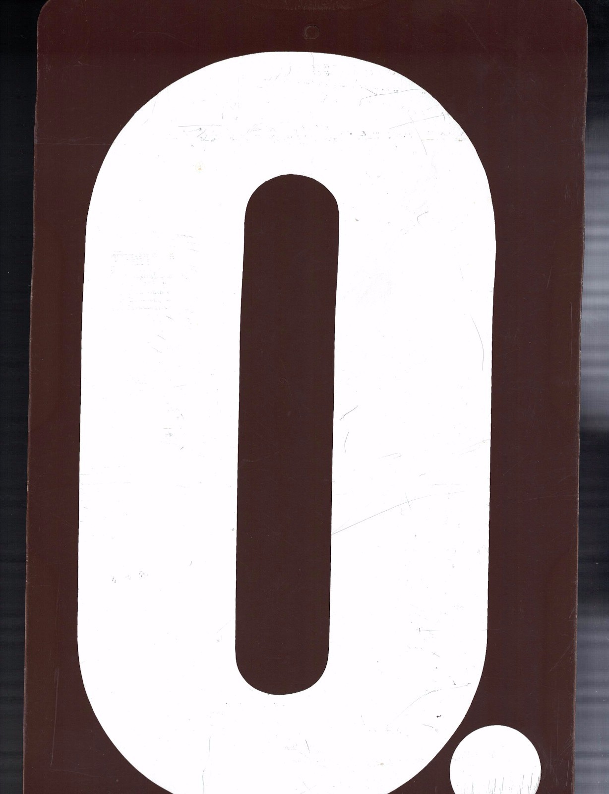 Vintage Gas Service Station Sign number 0 & 6  12