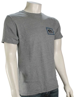 

Футболка Quiksilver Checker Stamp — средний серый вереск — новинка, Grey