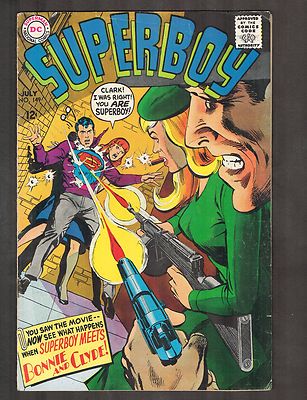 Superboy #149 ~ Wanted: Dead or Alive Bonnie Lang and Clyde Kent!~ 1968 (4.0) WH