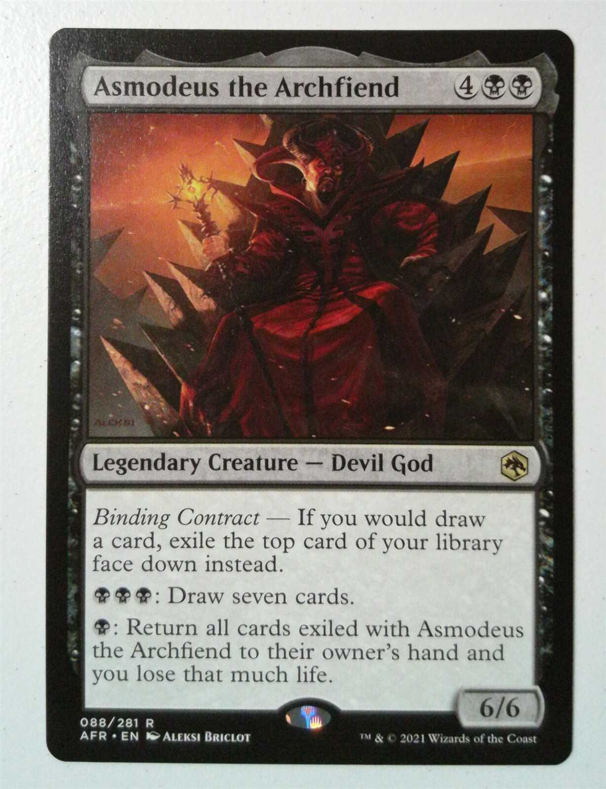 Архидемон Асмодей MTG пояснение